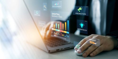 Digital Marketing development and goals strategy.Attract organic traffic for big sales. Digital marketing for promotion of products with social media, email, website and channel search engine